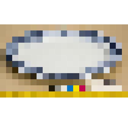 Блюдо овальное фаянсовое белое со смешанным орнаментом синего цвета, из столового сервиза "Lima"