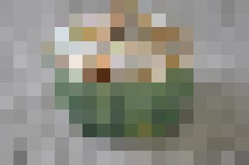 Масленка-салатница с крышкой фаянсовая