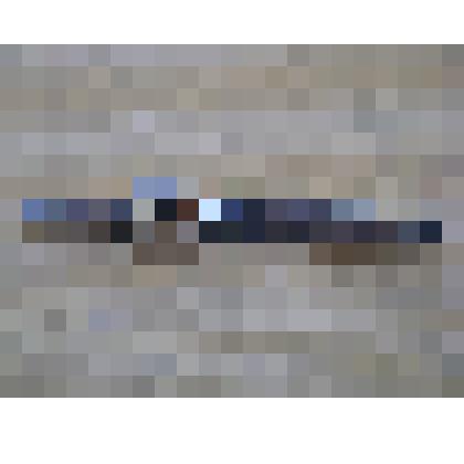 Нож с коротким стержнем рукоятки и сохранившимся лезвием