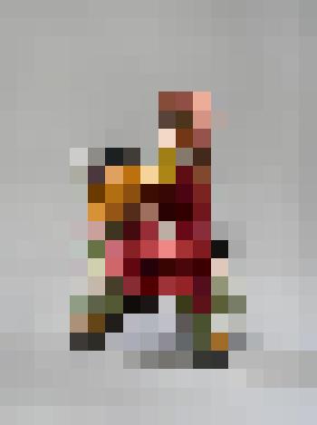 Всадница в красном. Из композиции "Карусель"