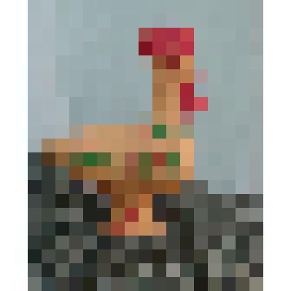 "Петушок" глиняная игрушка свистулька