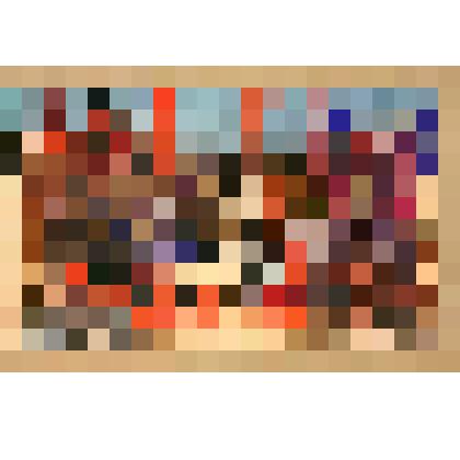 Гуашь. "Эскиз декорации "Половецкий стан" к опере "Князь Игорь"