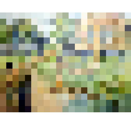 Картина. На лужайке