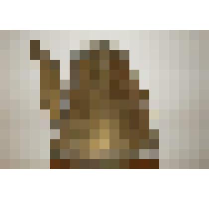 Кофейник конусообразный формы, с изогнутой ручкой