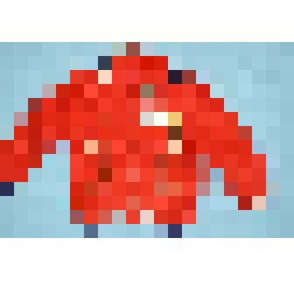 Кофта детская вязаная красного цвета с отложным воротником