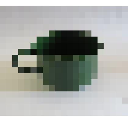 Кружка эмалированная зеленого цвета