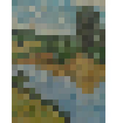 Картина "Поляна у реки"