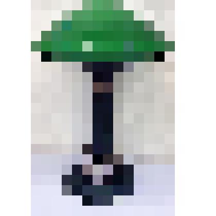 Лампа настольная с зеленым плафоном