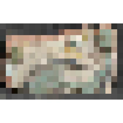 Изразец печной стенной рельефный полихромный. Фрагмент угловой