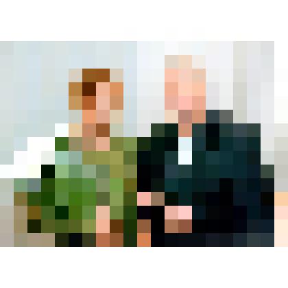 Фотография "Профессор В.В. Смирнов со своей женой Еленой Петровной в день золотой свадьбы"