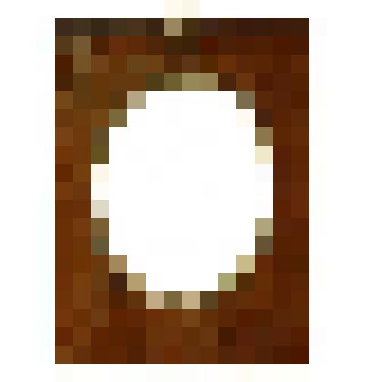 Рама орехового дерева с черным кантом по внешнему краюи бронзовым чеканным кантом по овалу