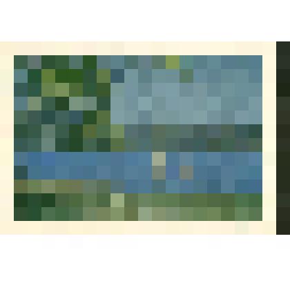 Календарь малого размера 1976 г. с видом трех человек на берегу водоема