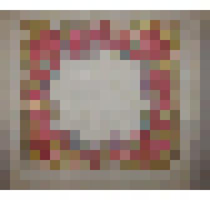 Платок женский капроновый головной с цветочным рисунком