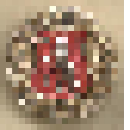 Значок нагрудный с изображением герба г.Владимира. Серия "Золотое кольцо". Из коллекции по теме "Геральдика"