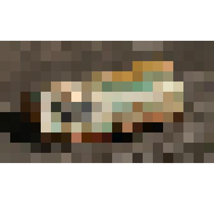 Изразец печной  рельефный полихромный. Фрагмент