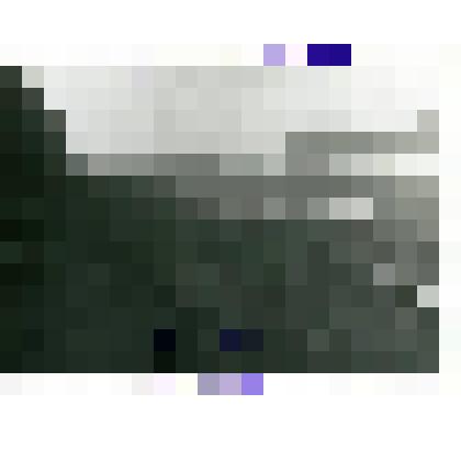 Фотография. Берега Алдана: правый известковый, левый-илистый