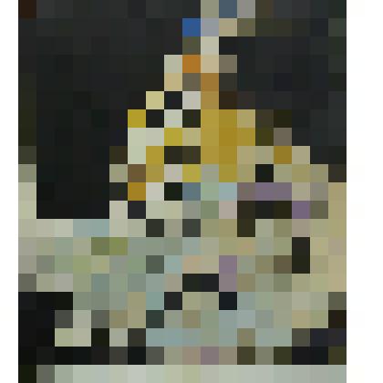 Декоративный портрет полуобнаженной в широкой юбке на черном фоне. Коллекция И.С. Зильберштейна, станковая графика