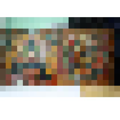 Панно с сюжетной росписью из 2-х частей «Старый и новый Городец»,