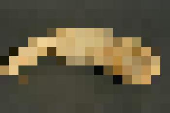 Приспособление из рога горного барана для рубки мяса. Сохранена изогнутая форма рога. Вырезана ручка