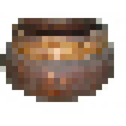 Горшок в шейке скрепленный берестой