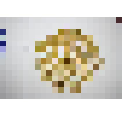 Салфетка из желтого и черного бисера