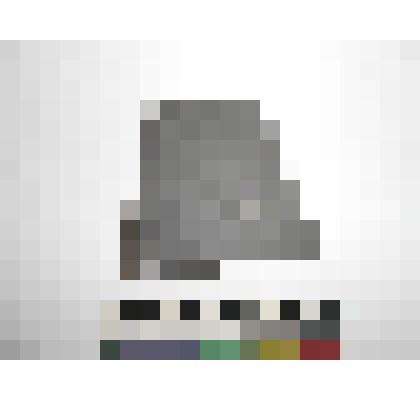 Археология. Фрагмент стенки кыргызской вазы, светло-серого цвета. Орнаментирован фестоном, внутреннее пространство котогого, заполнено кведратными оттискмми 