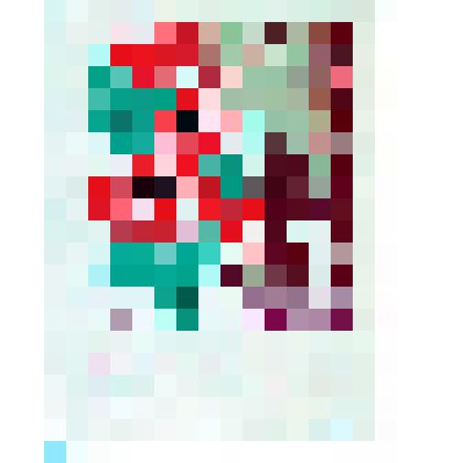 Карточка почтовая. Салют над Спасской башней московского Кремля. На переднем плане букет красных маков