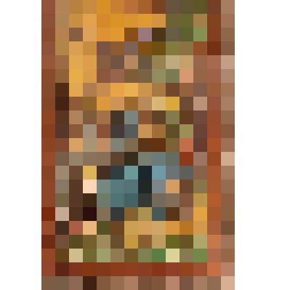 Деревянный рельеф. Илия в пустыне