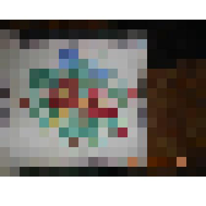 Салфетка вышитая крестом (рисунок цветы)