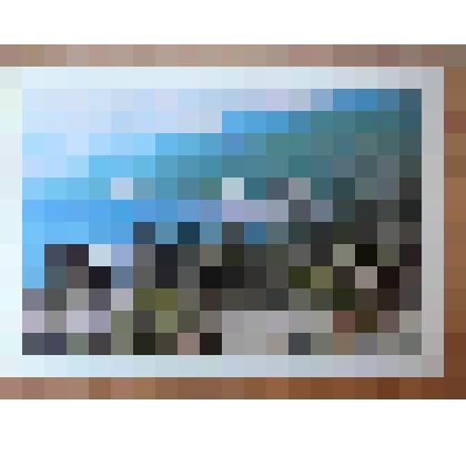 Цветная открытка " Гагра. Дом отдыха им. XVII партсъезда. Вид на море " из комплекта открыток "Грузинская АССР. Гагра"