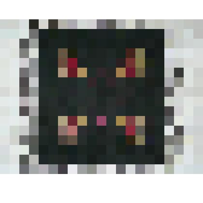 Платок шёлковый чёрного цвета с яркими цветными букетами по углам