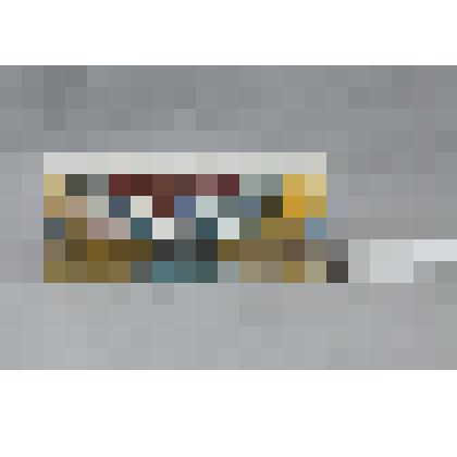 Изразец-валик (левая сторона панно); цвета:
желтый, изумрудно-зеленый, коричневый, кобальт. 
Камин керамический, разноцветный, по рис. худ. Врубеля на тему "Микула Селянинович и Вольга"