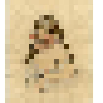 В спальном костюме. Шарж. Рисунок