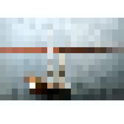 Ф/цв. Соединение пролетов 1-й линии автомоста через Волгу у с. Пристанное, кран на Волге.1999