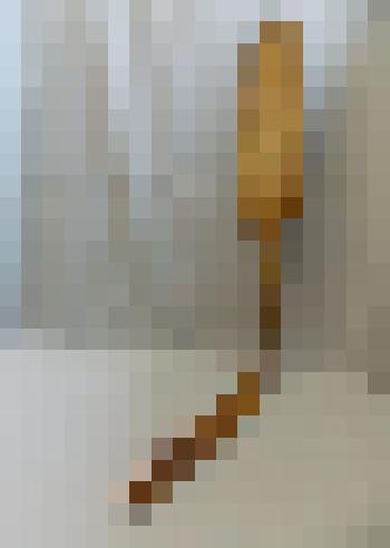 Прялка деревянная с мезенской росписью