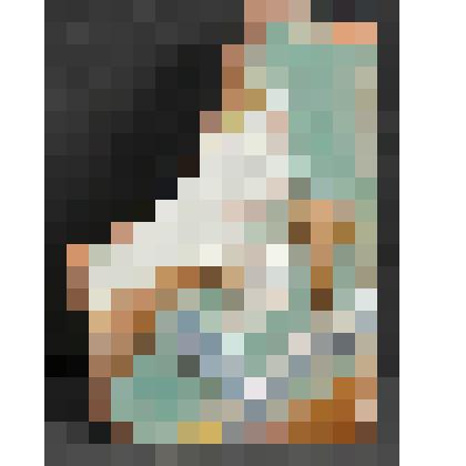 Изразец печной стенной рельефный полихромный. Фрагмент угловой