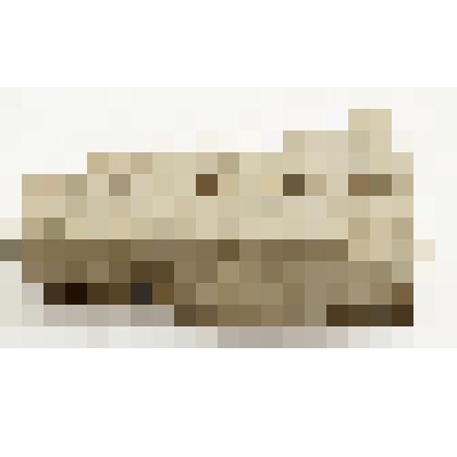 Фрагмент облицовочной плитки из серой глины