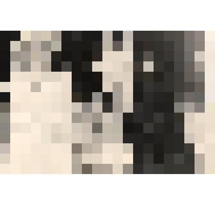 Фото ч/б: Спектакль "Оловянные кольца". Семенихина Екатерина в роли Апрелии, Фурманов Станислава в роли Кохинура. Чародей держит в руках руку Принцессы