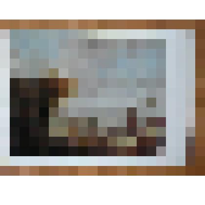 Цветная открытка " Пейзаж с фигурами" из комплекта открыток "Куйбышевский художественный музей" в обложке