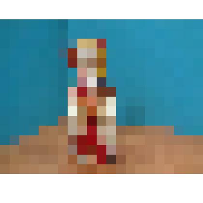 Игрушка глиняная «Барыня», роспись