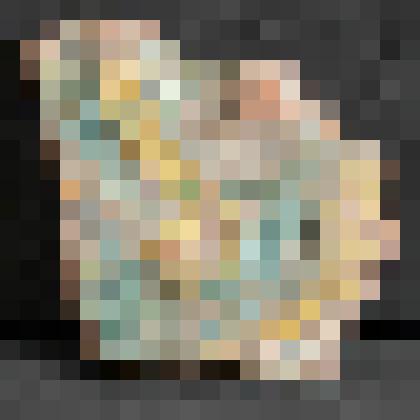 Изразец печной стенной рельефный полихромный. Фрагмент