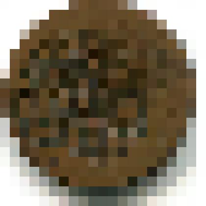 Монета металлическая достоинством "Денга", 1736 год