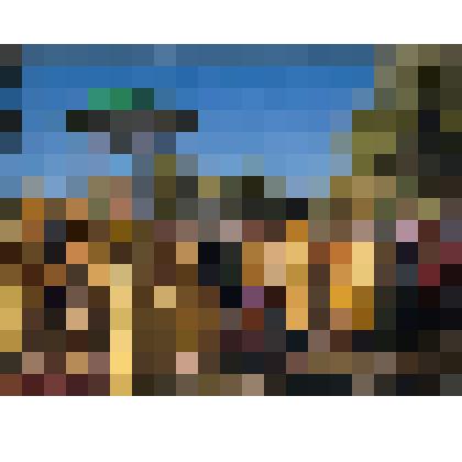 Ф/цв. Богослужебное освящение места строительства храма в честь Преображения Господня г. Покровска-Энгельса (епископ Пахомий со  священнослужителями и прихожанами у ротонды). 2015