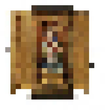 Киотик со статуэткой бога Инари на лисе