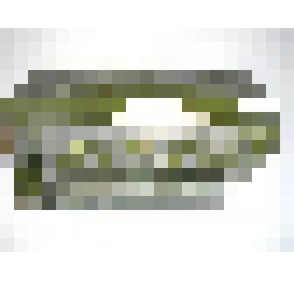 Изразец печной стенной угловой рельефный зеленый