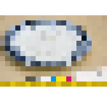 Тарелка мелкая обеденная фаянсовая белая, со смешанным орнаментом синего цвета, из столового сервиза "Lima"