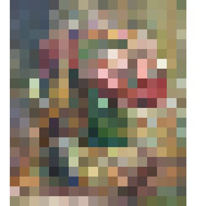 Пионы с подсвечником