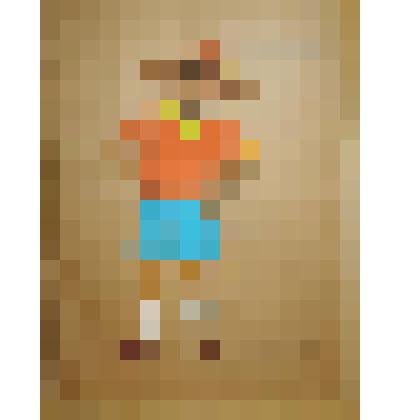 Эскиз театрального костюма "Манеку. Бето" к спектаклю по пьесе Машаду М.К. "Чудесный эликсир донны Чоли (Похищение луковиц)"