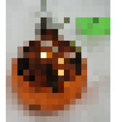 Елочное украшение, шарик оранжевый