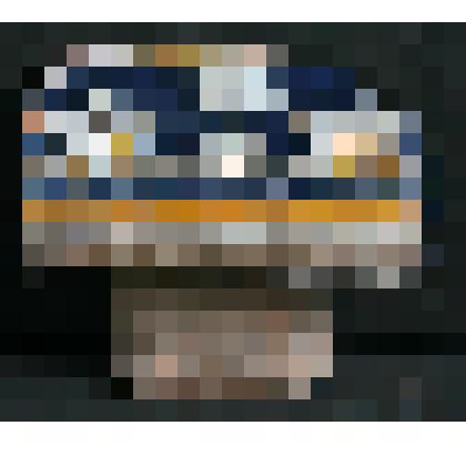 Изразец печной карнизный рельефный полихромный